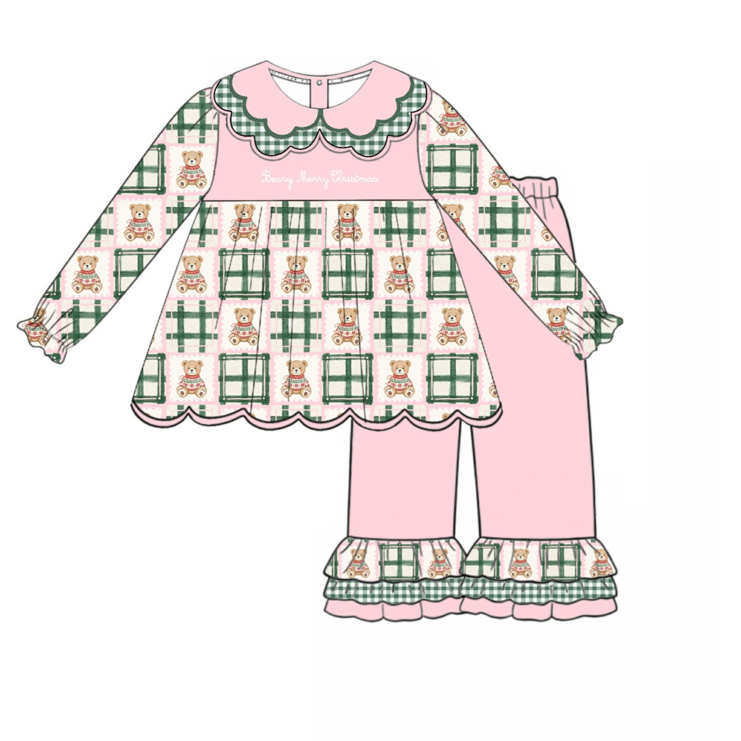 Beary Merry Christmas Pants Set