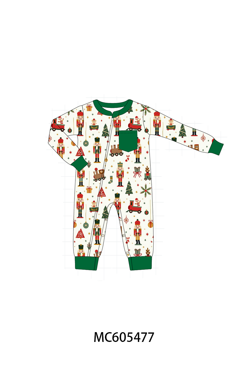 PO93 Forest nutcracker print pajama collection