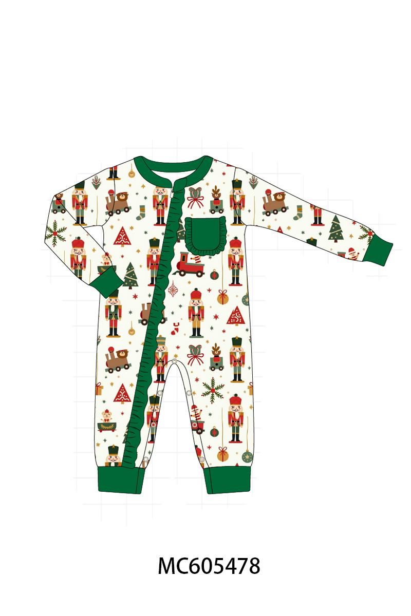 PO93 Forest nutcracker print pajama collection
