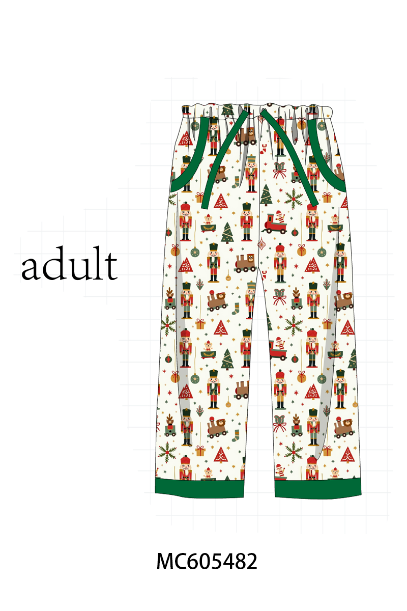 PO93 Forest nutcracker print pajama collection
